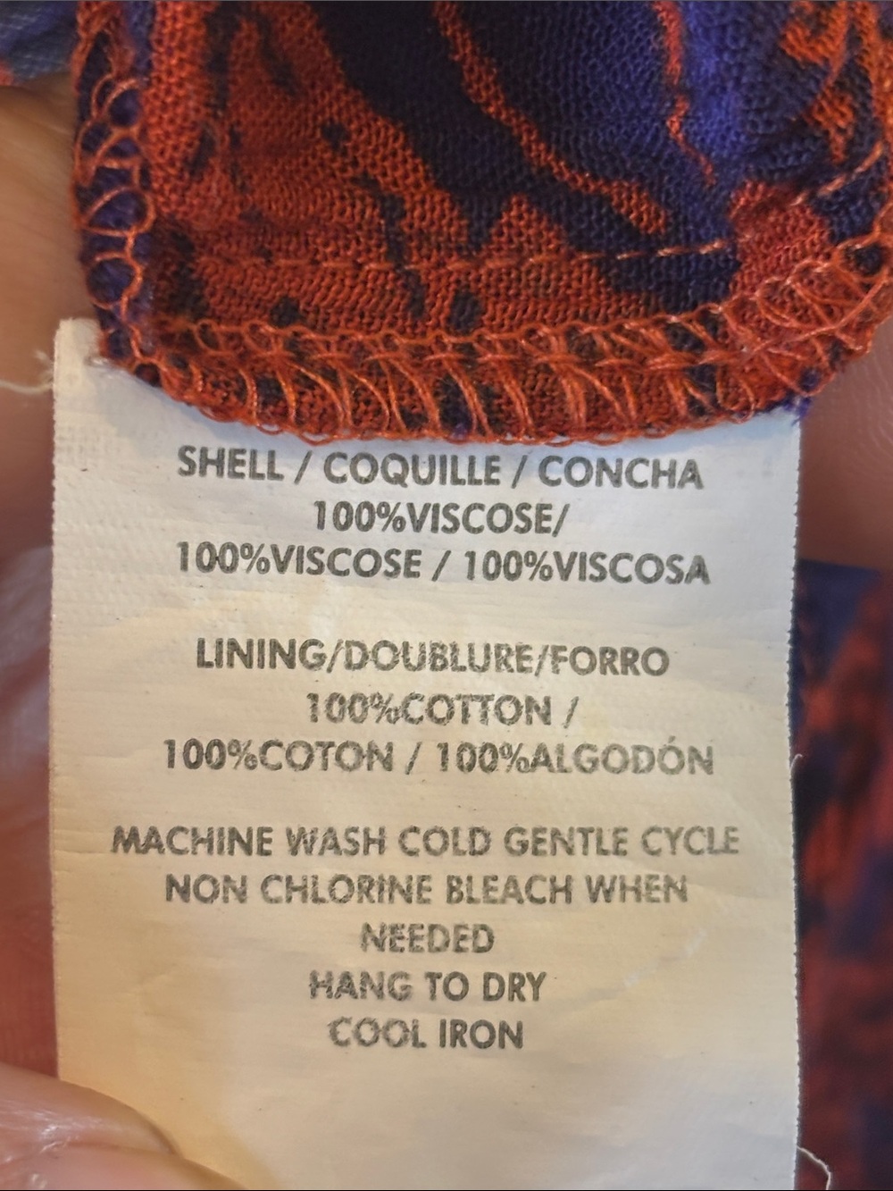 O'Neill Navy Mini Dress with Rust Floral Print - Picture 6 of 6